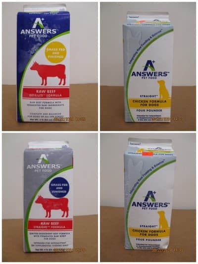 FDA Advisory: Answers Pet Food for Dogs Due to Potential Salmonella and Listeria Contamination