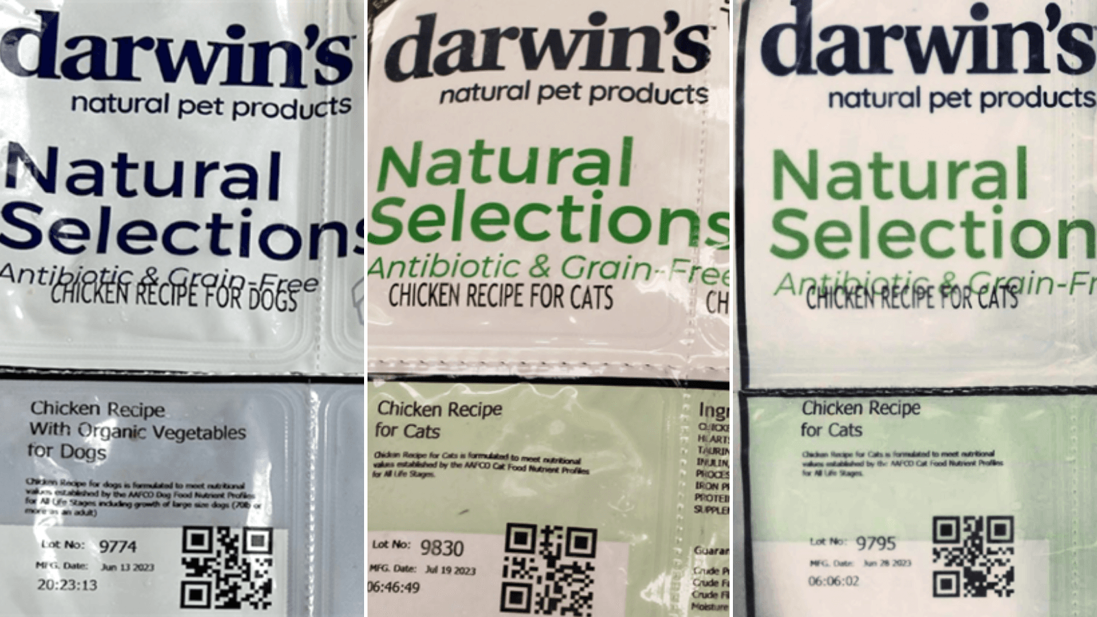 FDA Advisory: Darwin's Natural Pet Food Alert for Dog and Cat Food Due to Potential Salmonella and Listeria Contamination