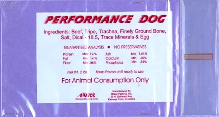 FDA Cautions Against Feeding Performance Dog