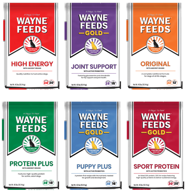 Recalled: Mid America Pet Food Expanded Recall for Wayne Feeds Dog Food; 6 Product Lines Involved
