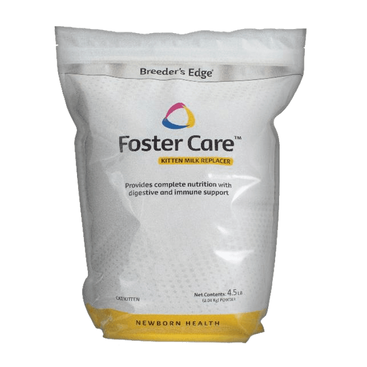 Breeder’s Edge Foster Care Feline Milk Replacer, UPC 817160010103, Net Wt. 4.5 lbs