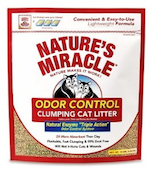 Nature's Miracle odor control cat litter