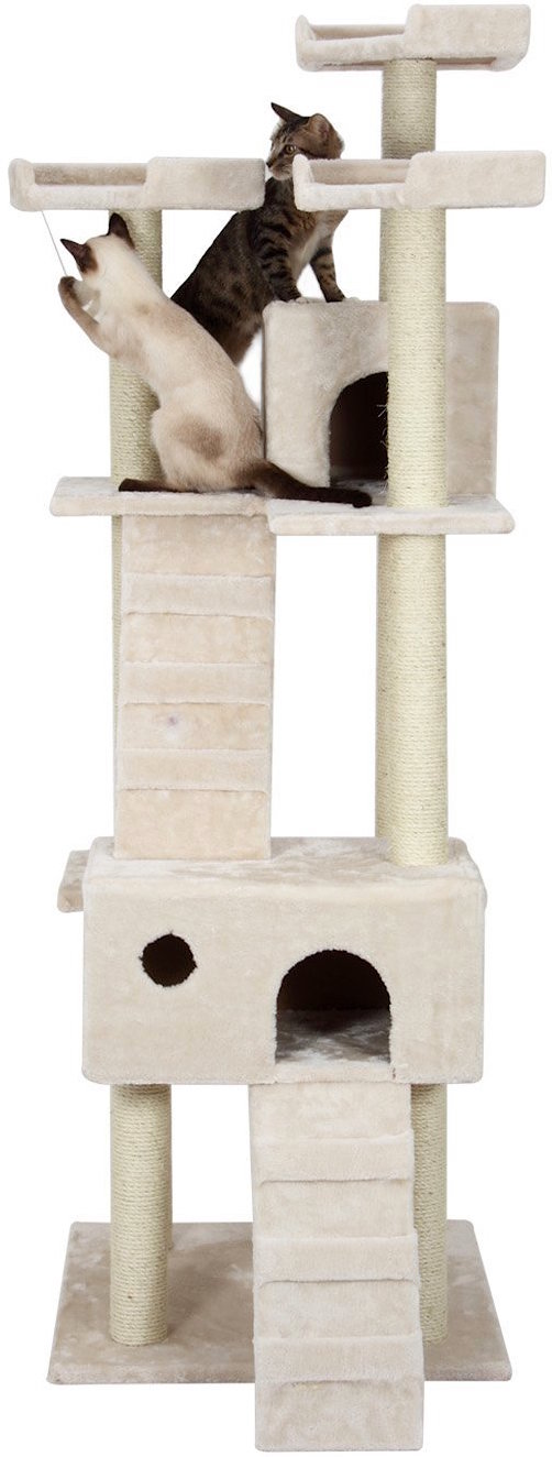 Ollieroo® Cat Tree Condo Furniture Cat Condo Pet Scratching Post Play House