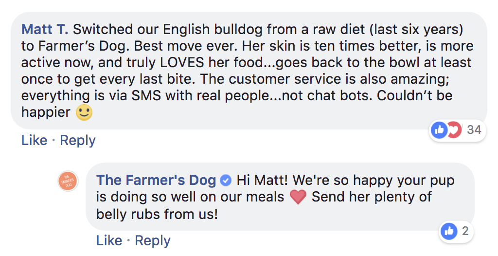 The Farmer's Dog vs. raw dog food