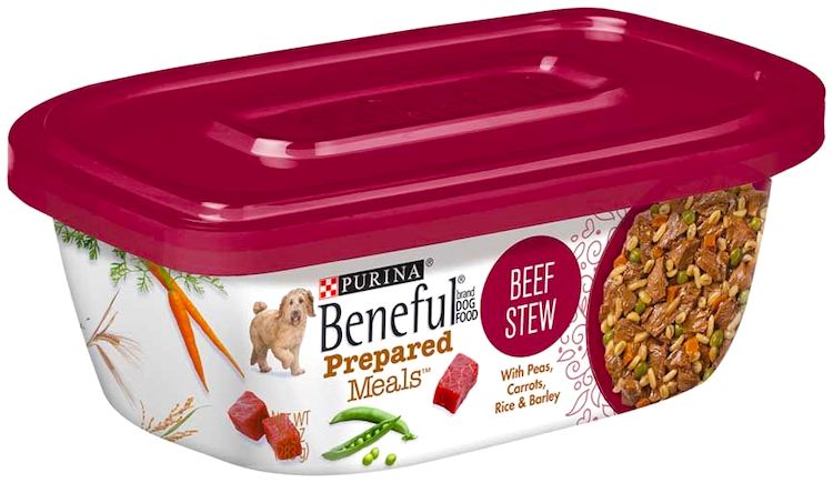 Photo of Beneful Prepared Meals Beef Stew dog food, which was part of the 2016 Beneful dog food recall