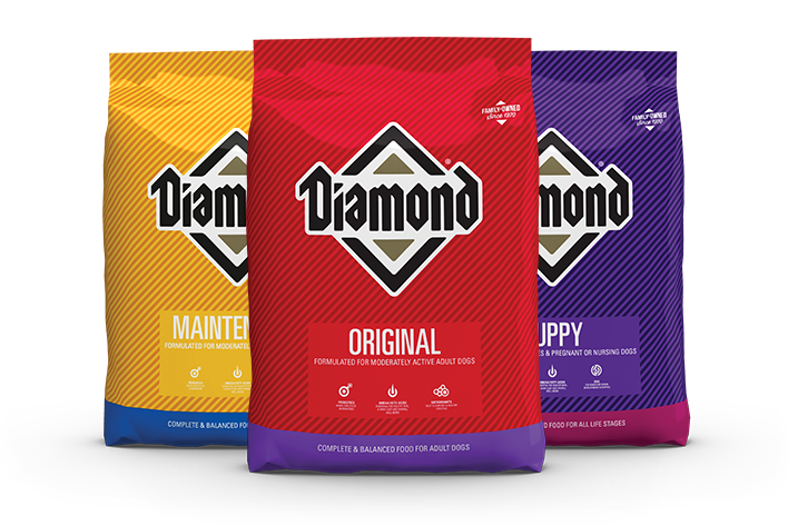 Photo of 3 bags of Diamond Original Dog Food
