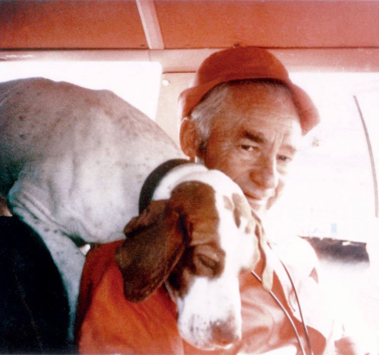 Sam Walton with bird dog