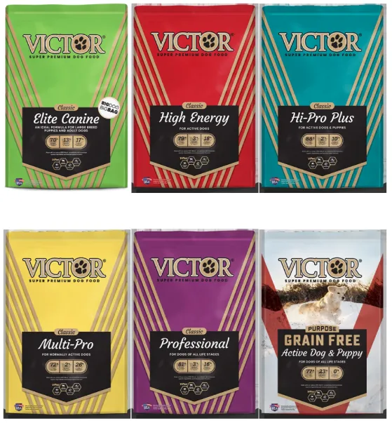 Recalled Victor Super Premium Dog Food Multiple Products