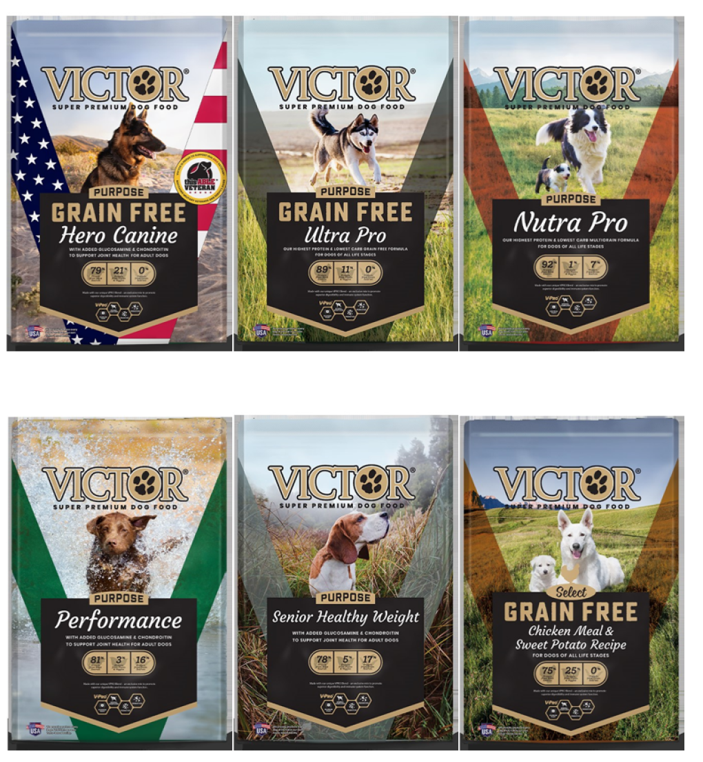 Recalled Victor Super Premium Dog Food Multiple Products