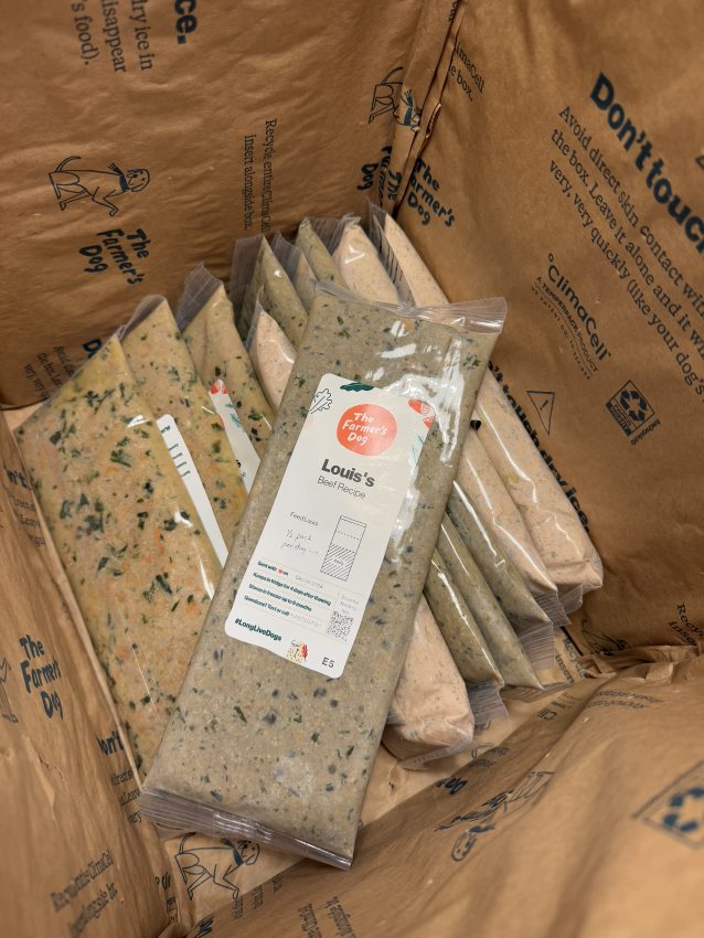 The Farmer's Dog packaging when shipped. 