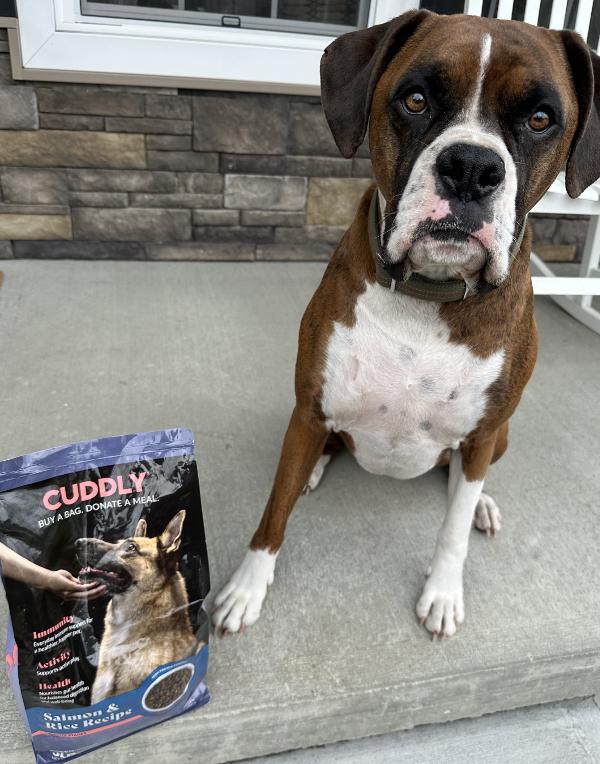 CUDDLY’s New Salmon & Rice Dog Kibble: A Nutritious Dog Food That Also Gives Meals to Shelter Dogs 